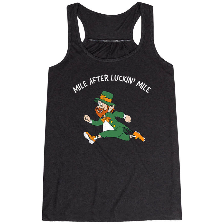 Flowy Racerback Tank Top - Mile After Luckin Mile
