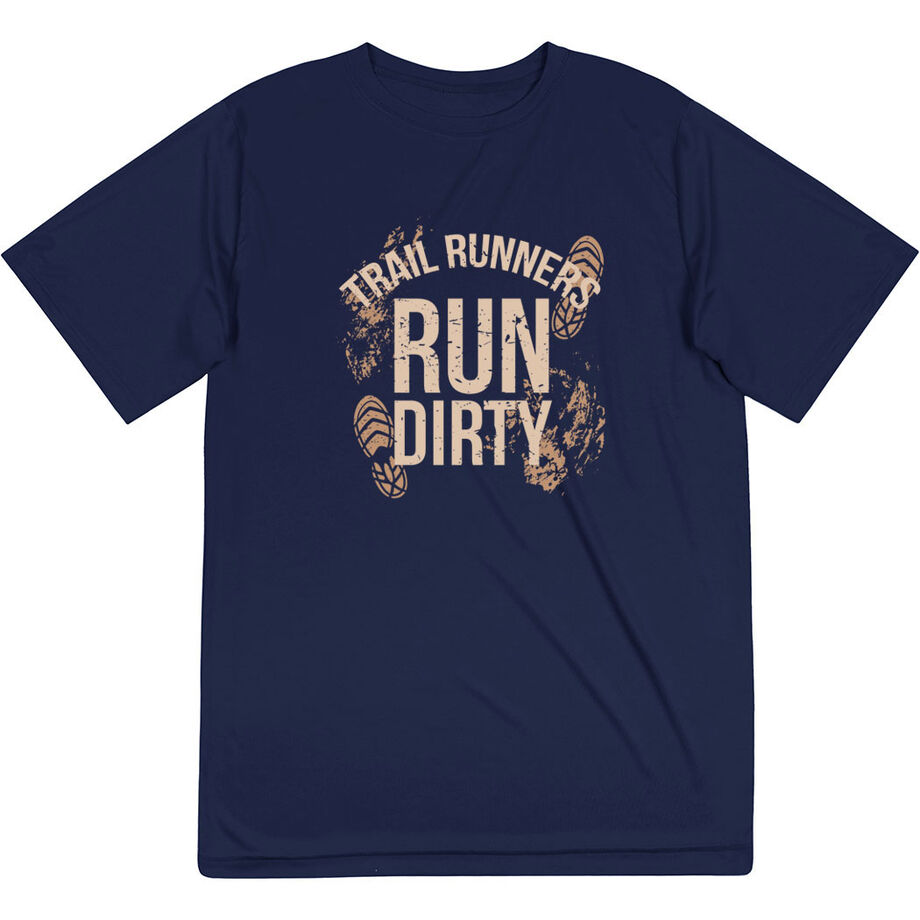 Men's Running Short Sleeve Performance Tee - Run Dirty
