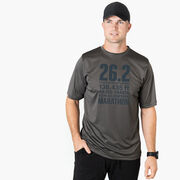 Men's Running Short Sleeve Performance Tee - 26.2 Math Miles