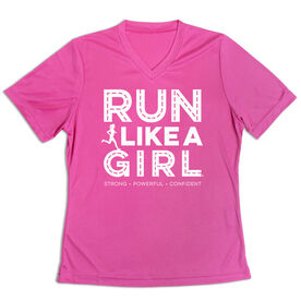 Women's Short Sleeve Tech Tee - Run Like A Girl® Road