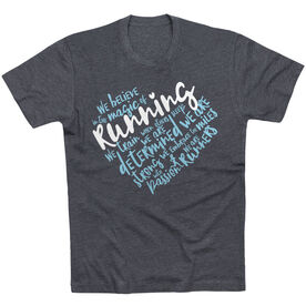 Running Short Sleeve Tee - Live Love Run Heart