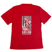 Women's Short Sleeve Tech Tee - A Road Less Traveled - Marathoner