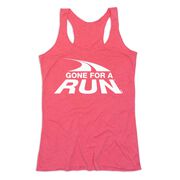Women's Everyday Tank Top - Gone For a Run White Logo
