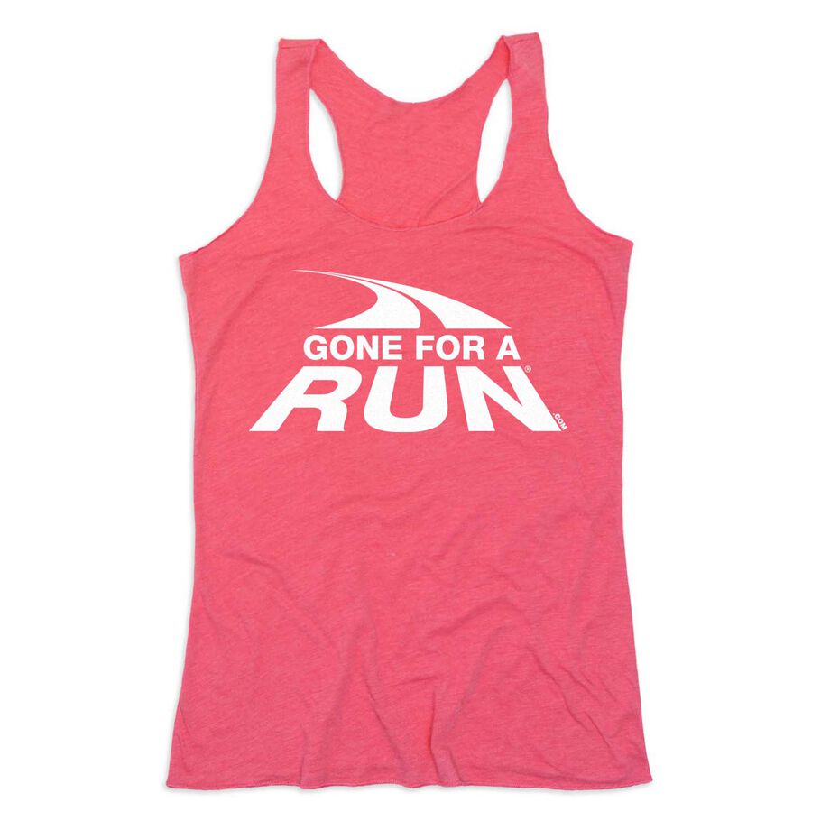 Women's Everyday Tank Top - Gone For a Run White Logo