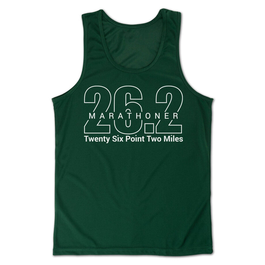 Men's Running Performance Tank Top - Marathoner 26.2 Miles