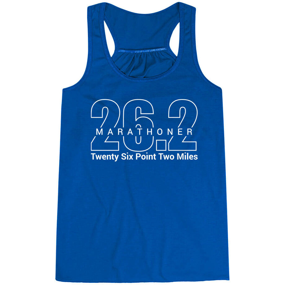 Flowy Racerback Tank Top - Marathoner 26.2 Miles
