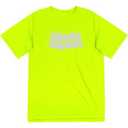 Men's Running Short Sleeve Performance Tee - Into the Forest I Must Go Running