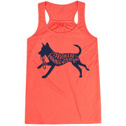 Flowy Racerback Tank Top - I'd Rather Be Running with My Dog