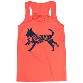 Flowy Racerback Tank Top - I'd Rather Be Running with My Dog