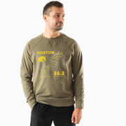 Running Raglan Crew Neck Pullover - Boston Route