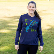 Women's Long Sleeve Tech Tee - New York City Route