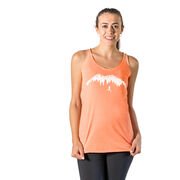 Women's Everyday Tank Top - Trail Runner in the Mountains