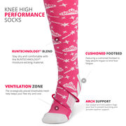 Woven Knee-High Socks - Princess