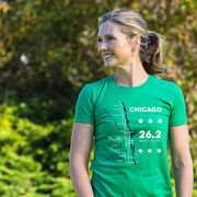 Women's Everyday Runners Tee - Chicago Route