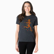 Running Short Sleeve T-Shirt - Autumn Runner Girl