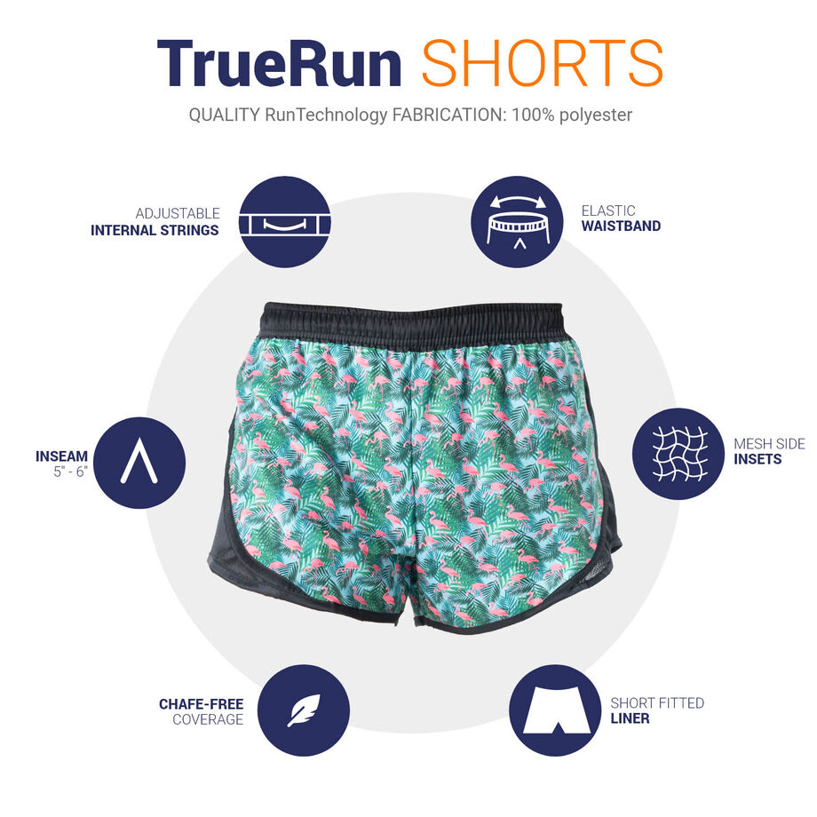 TrueRun Women's Running Shorts - Flock It Just Run | Gone For a Run