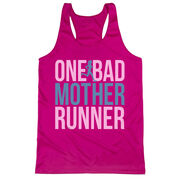 Women's Racerback Performance Tank Top - One Bad Mother Runner (Bold)