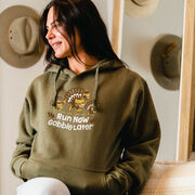 Statement Fleece Hoodie - Run Now Gobble Later Turkey Trot