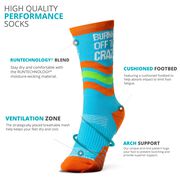 Socrates&reg; Mid-Calf Socks - Burning Off The Crazy