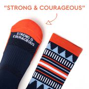 Socrates&reg; Mid-Calf Performance Socks - Strong & Courageous