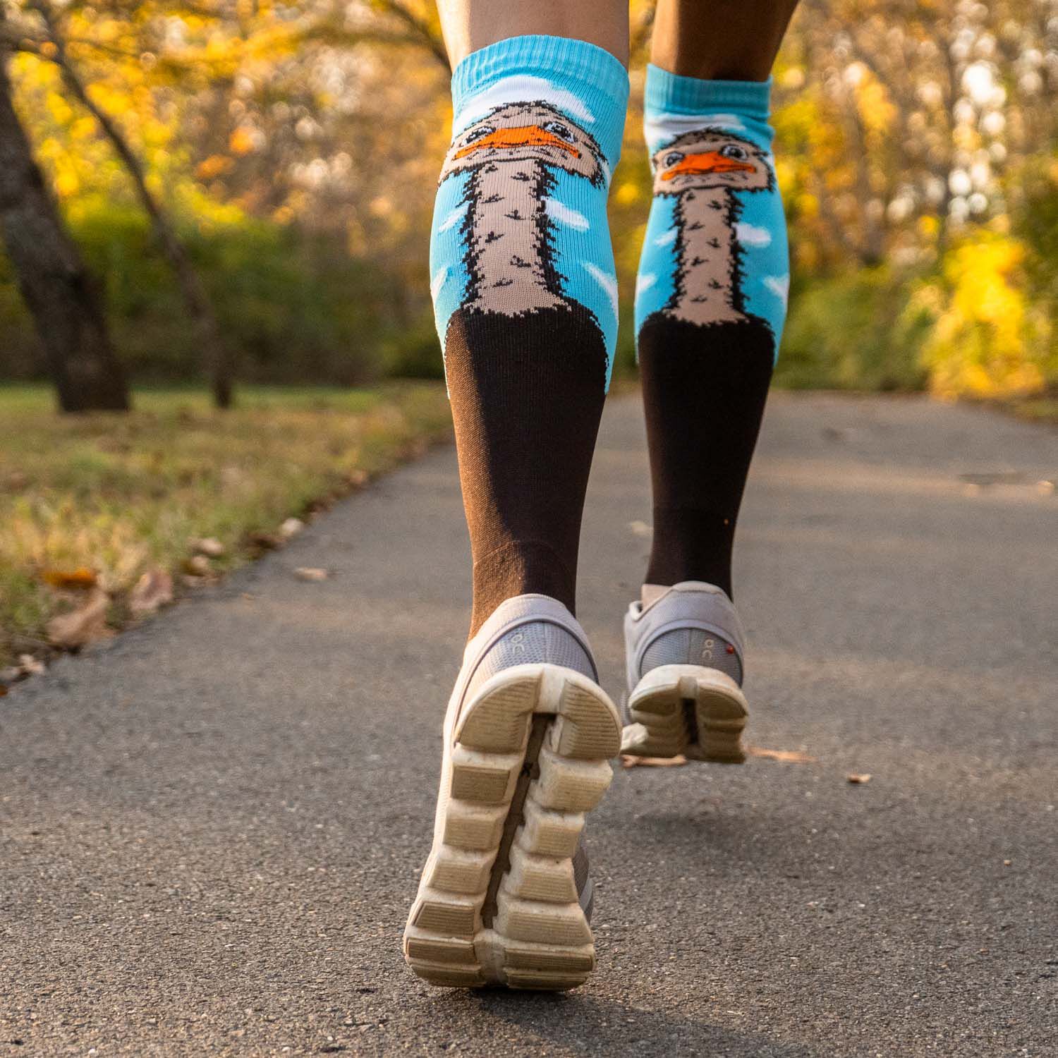 Woven Knee-High Socks - Oh Hello Ostrich Here | Gone For a Run