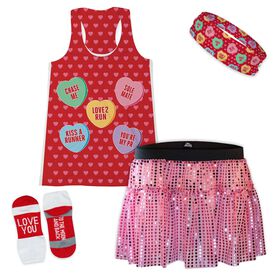 Candy Hearts Running Outfit