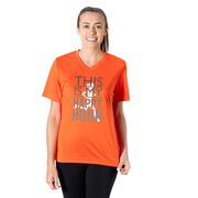 Women's Short Sleeve Tech Tee - This Is My Happy Hour