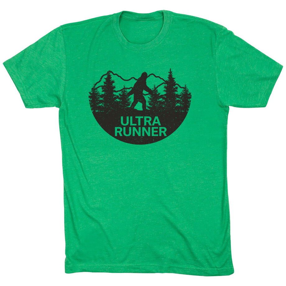Running Short Sleeve T-Shirt - Ultra Runner Bigfoot