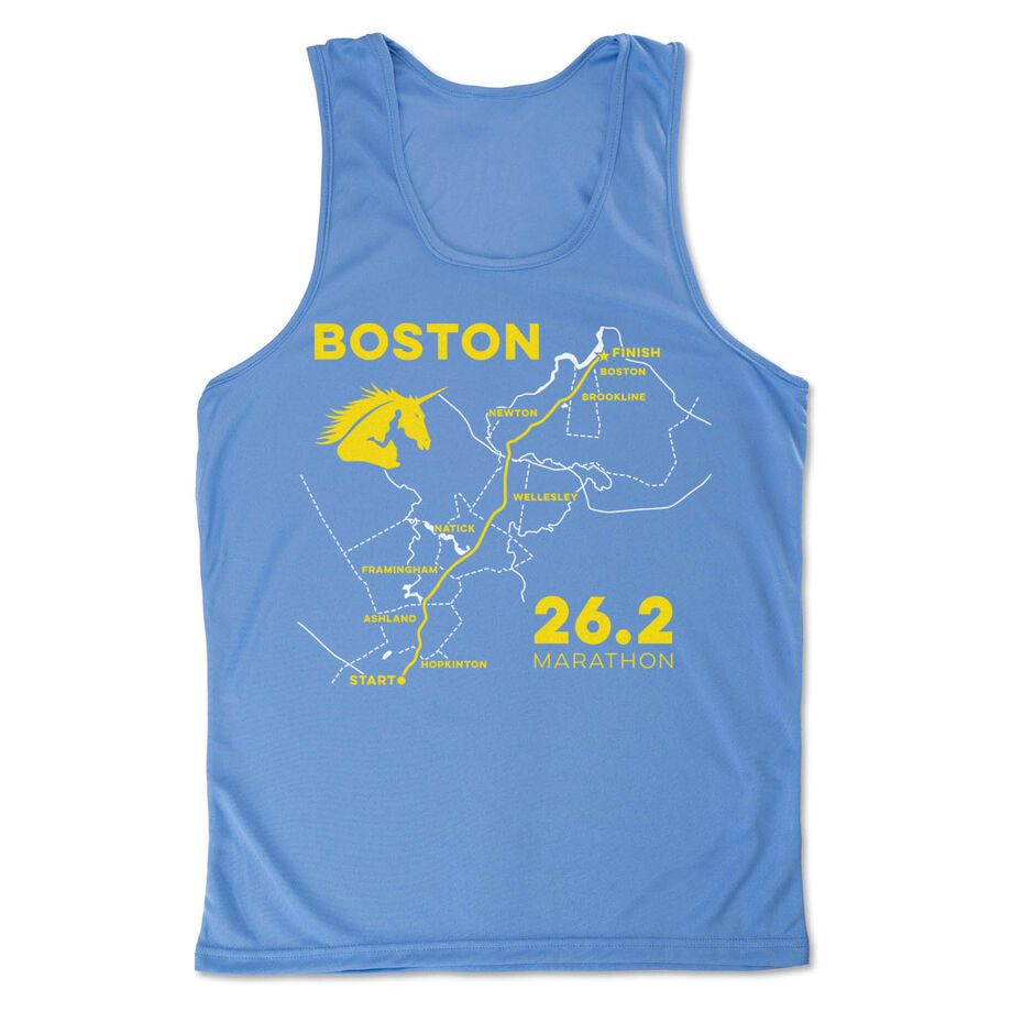 Men's Running Performance Tank Top - Boston Route
