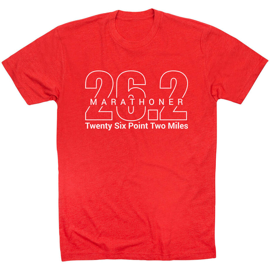 Running Short Sleeve T-Shirt - Marathoner 26.2 Miles