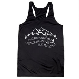 Women's Racerback Performance Tank Top - Into The Forest I Go