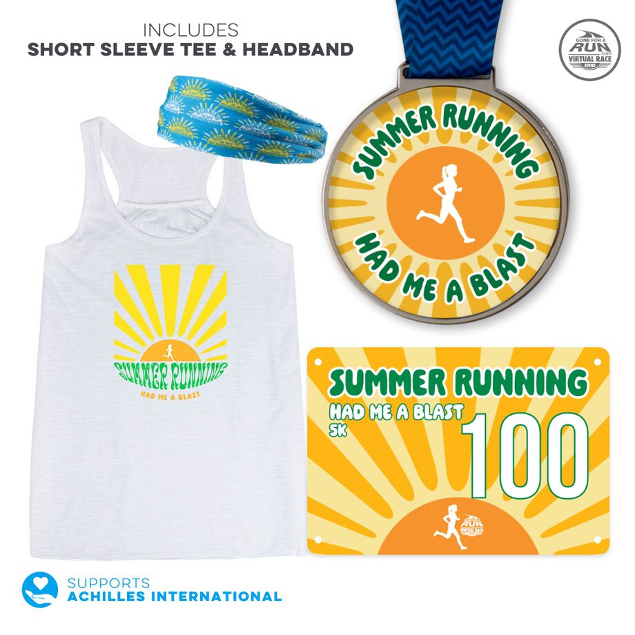Virtual Race - Summer Running Had Me A Blast 5K