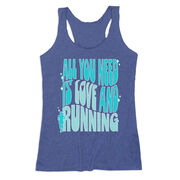 Women's Everyday Tank Top - All You Need is Love and Running