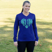 Women's Long Sleeve Tech Tee - Love The Run