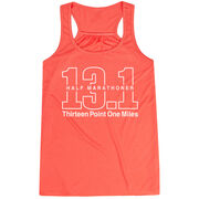 Running Flowy Racerback Tank Top - Half Marathoner 13.1 Miles