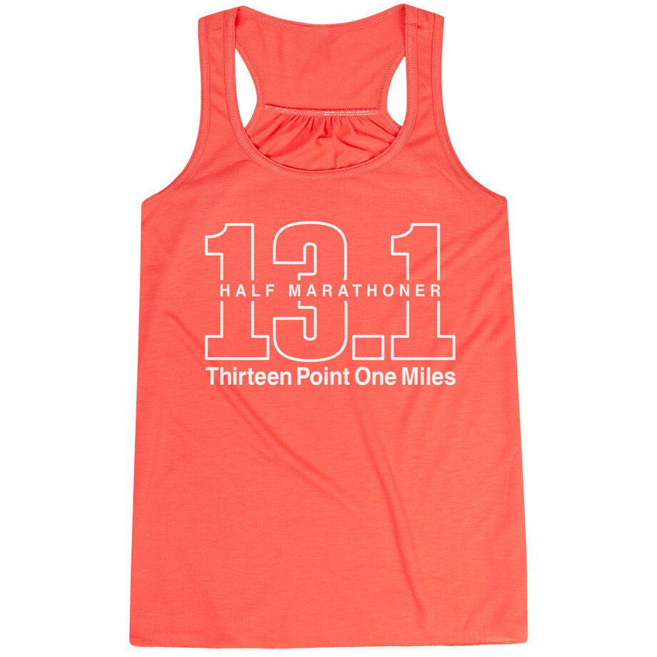 Running Flowy Racerback Tank Top - Half Marathoner 13.1 Miles