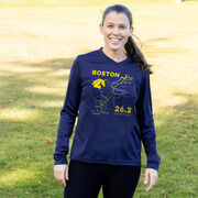 Women's Long Sleeve Tech Tee - Boston Route