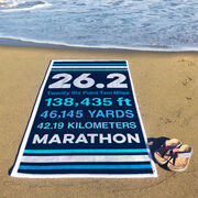 Running Premium Beach Towel - 26.2 Math Miles