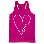 Women's Racerback Performance Tank Top - Run With Love