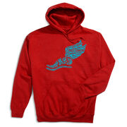 Cross Country Hooded Sweatshirt - Winged Foot Inspirational Words