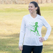 Women's Long Sleeve Tech Tee - Lucky Runner Girl