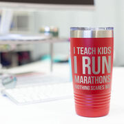 Running 20oz. Double Insulated Tumbler - I Teach Kids I Run Marathons