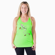 Women's Racerback Performance Tank Top - Never Stop Running
