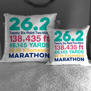 Running Decorative Pillow - 26.2 Math Miles