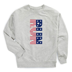 Running Raglan Crew Neck Pullover - Patriotic Run