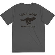 Men's Running Short Sleeve Tech Tee - Run Club Lone Wolf