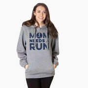 Statement Fleece Hoodie - Mom Needs A Run