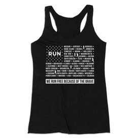 Women's Everyday Tank Top - We Run Free Because of the Brave