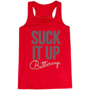 Flowy Racerback Tank Top - Suck It Up Buttercup