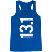 Flowy Racerback Tank Top - 13.1 Half Marathon Vertical